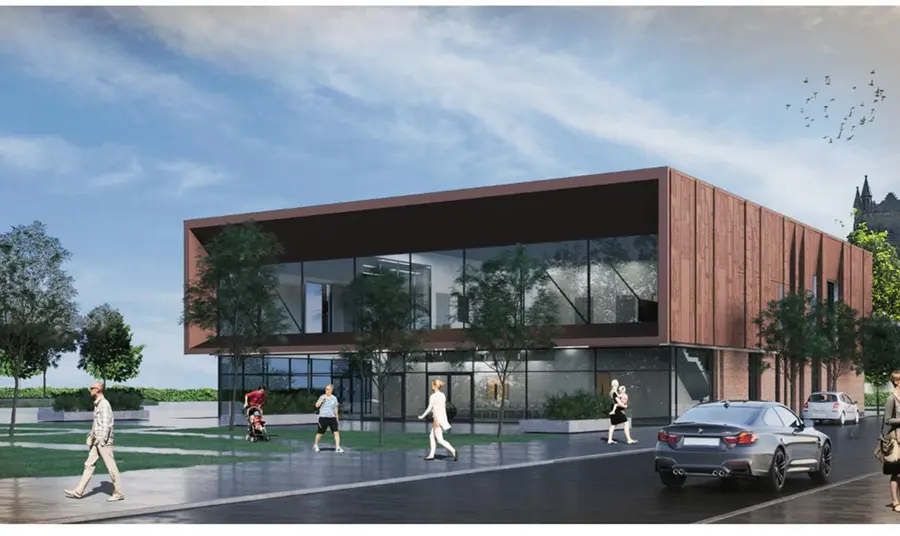 Artist's impression of a new history centre for the Cheshire's Archives: A Story Shared project
