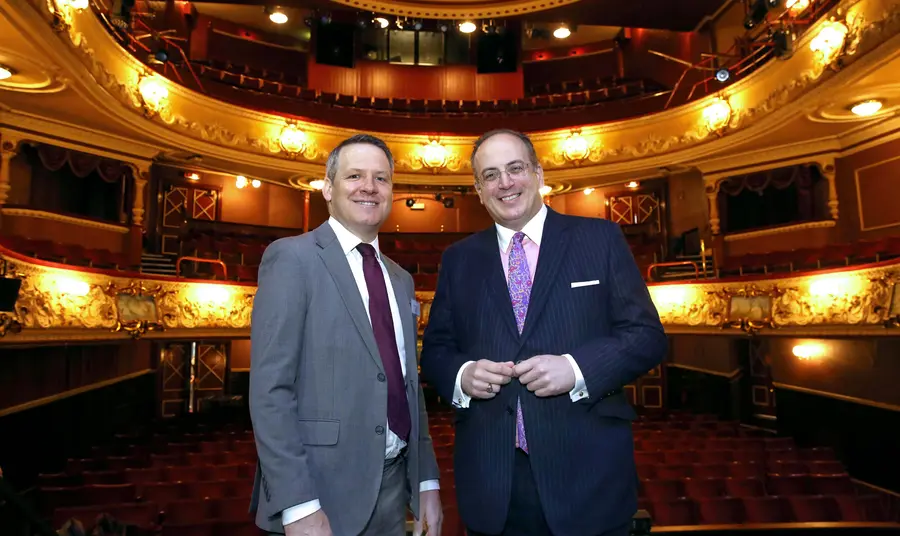 Northern Powerhouse celebrates new £3million fund for arts and creative industries Two men in a theatre