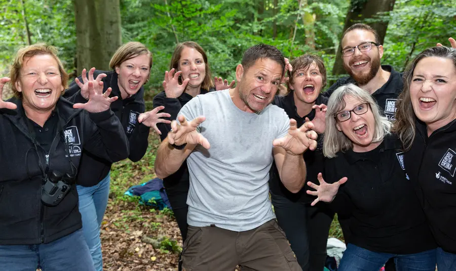 Conservation Project Back from the Brink is Awards Champion Steve Backshall with Back From The Brink participants
