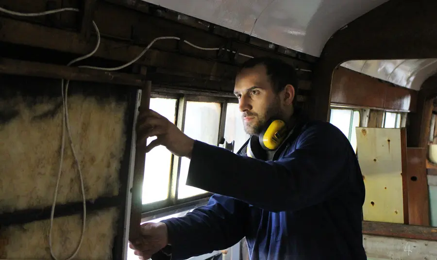 Changing Lives: Full steam ahead for heritage railway careers Alex Luckham working on a steam train