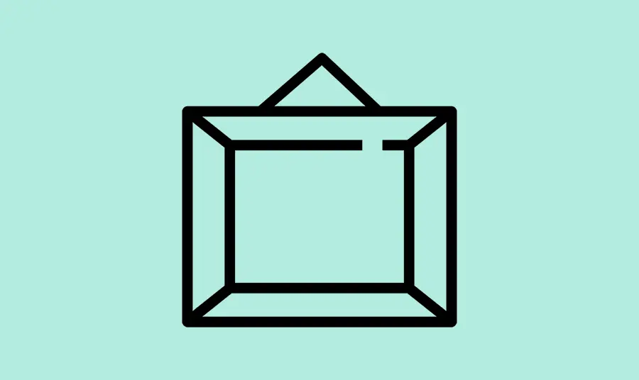 An icon of a picture frame