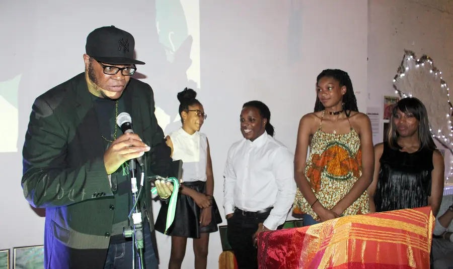 Young people receive an award