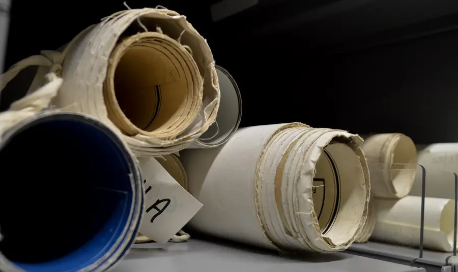 A pile of scrolls 