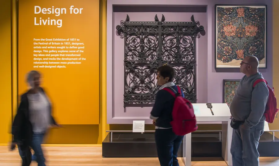 People viewing exhibitions at The National Museum of Scotland