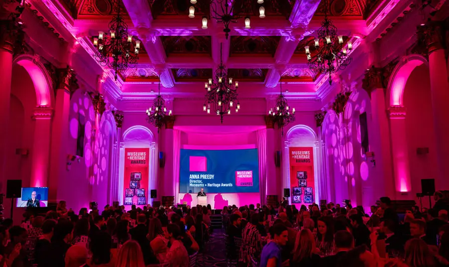 The Museums and Heritage awards ceremony room