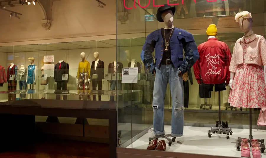 Outfits on display