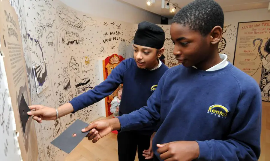 Children in a museum