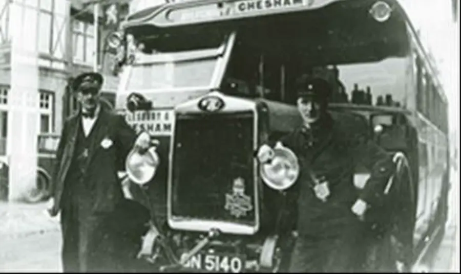 Archive picture of bus drivers