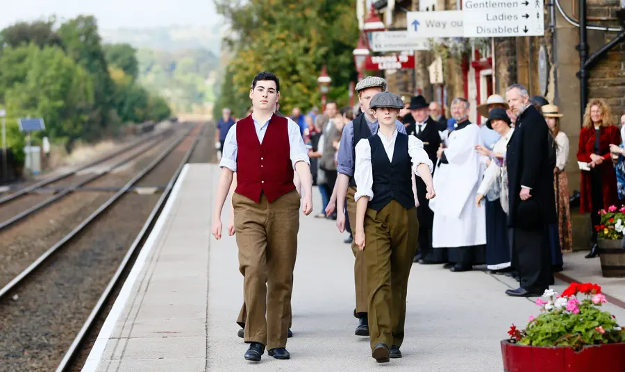 Project volunteers in period costume
