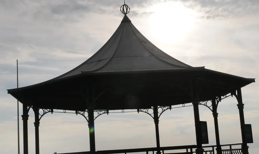 Lottery fund boost for Hunstanton Heritage Gardens Bandstand in typical british weather