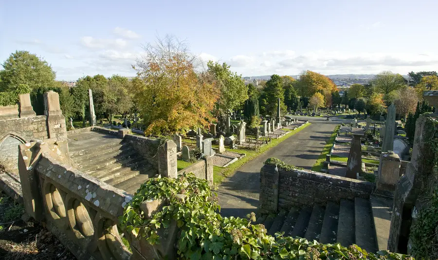 A view of Belfast City Cemetery