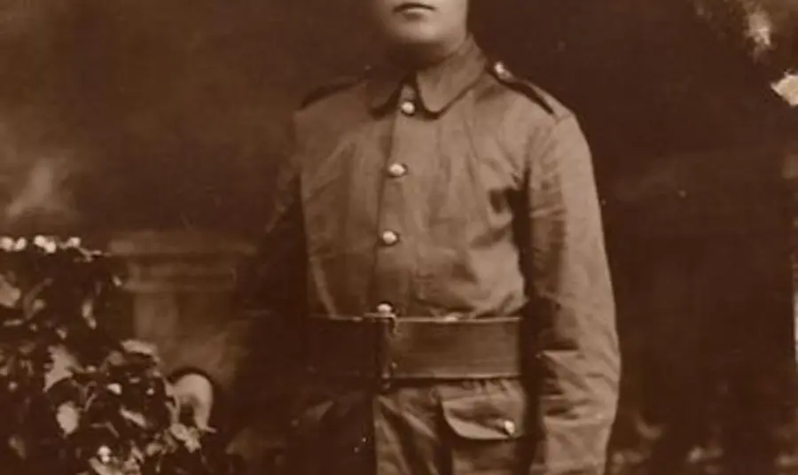 A picture of Private Arthur Webb during the First World War A picture of Private Arthur Webb during the First World War
