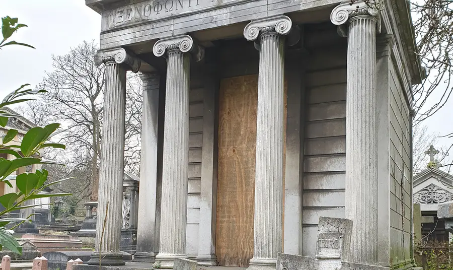 One of West Norwood Cemetery’s at-risk monuments