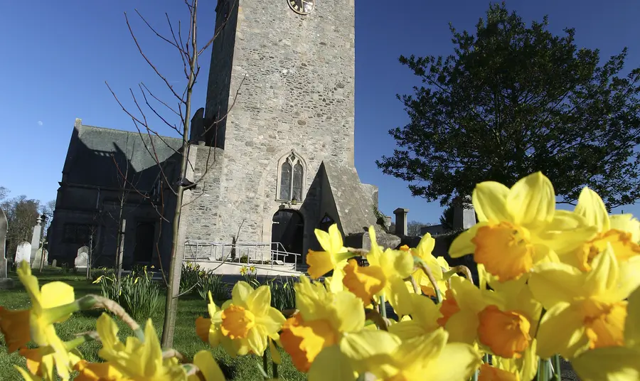 Front view of Bangor Abbey
