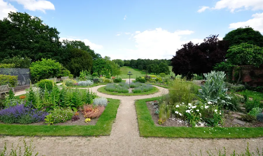 View of the garden at Beckenham Place Park