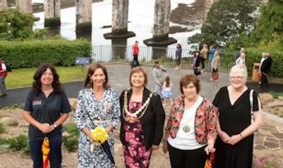 Duchess of Northumberland at the revitalised Berwick park
