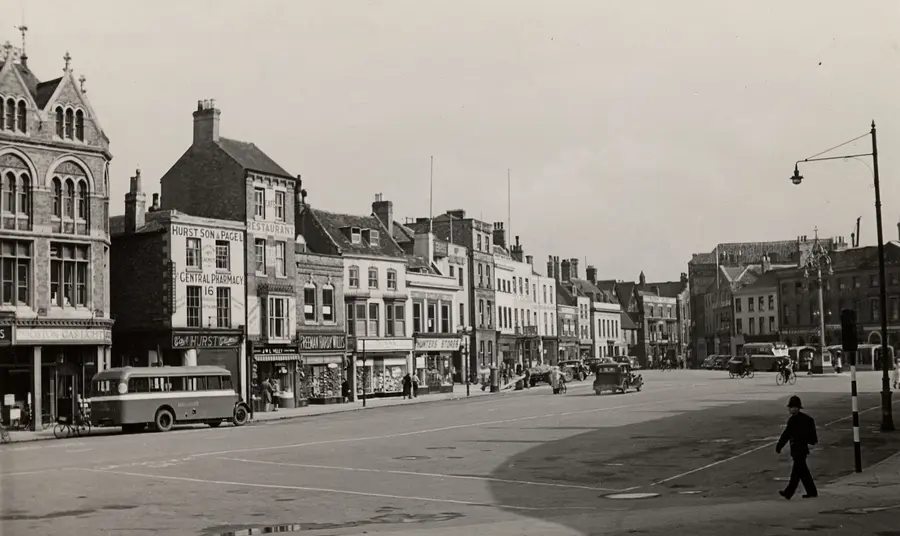 Boston Market Place, Lincolnshire, 1950s