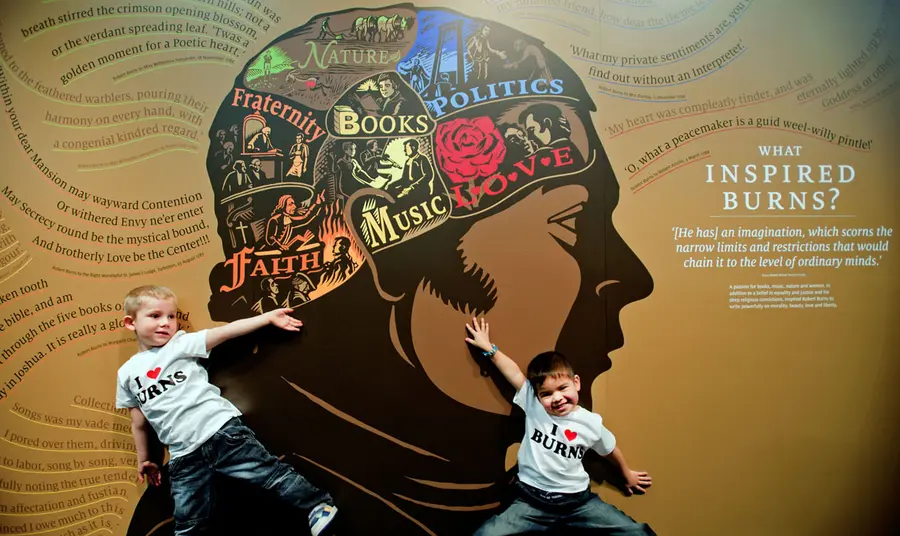 Who is Robert Burns and how can you celebrate Burns Night? Children at the Robert Burns Birthplace Museum