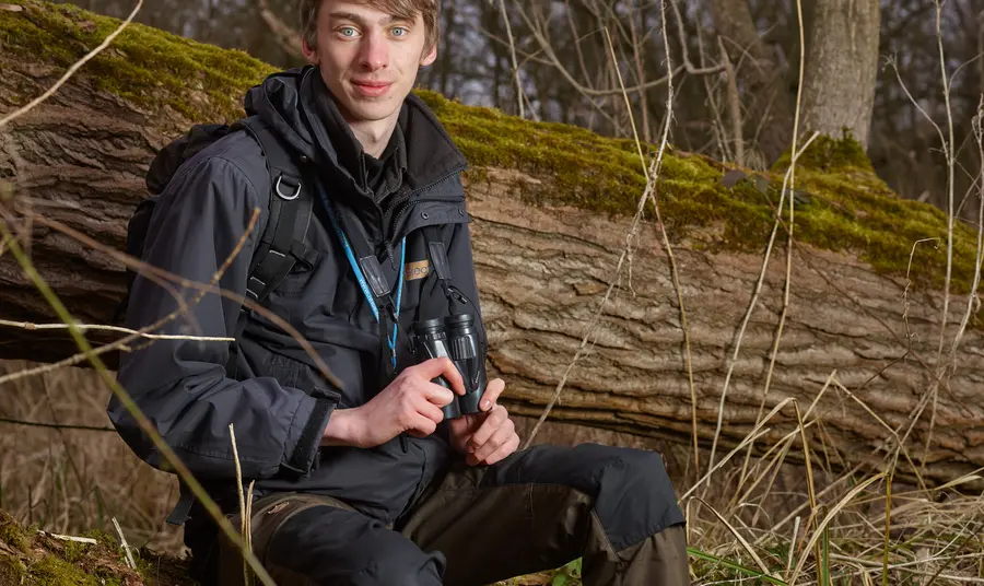Calum Urquhart at the Great Fen wetlands