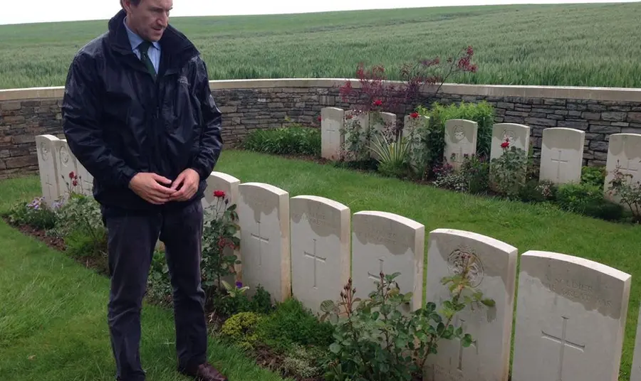 Dan Jarvis MP at the Somme