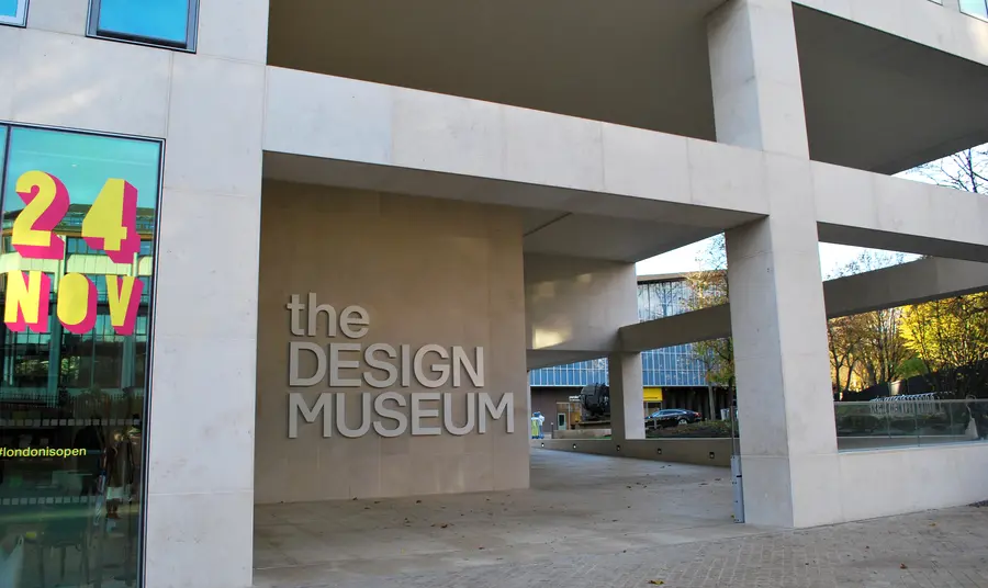 Exterior shot of Design Museum in west London 