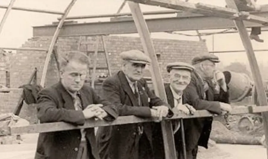 Building the Miner's Institute in the 1950s Building the Miner's Institute in the 1950s