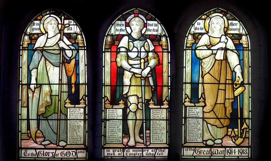 Lottery grant secures future of Langley memorial window Langley memorial window
