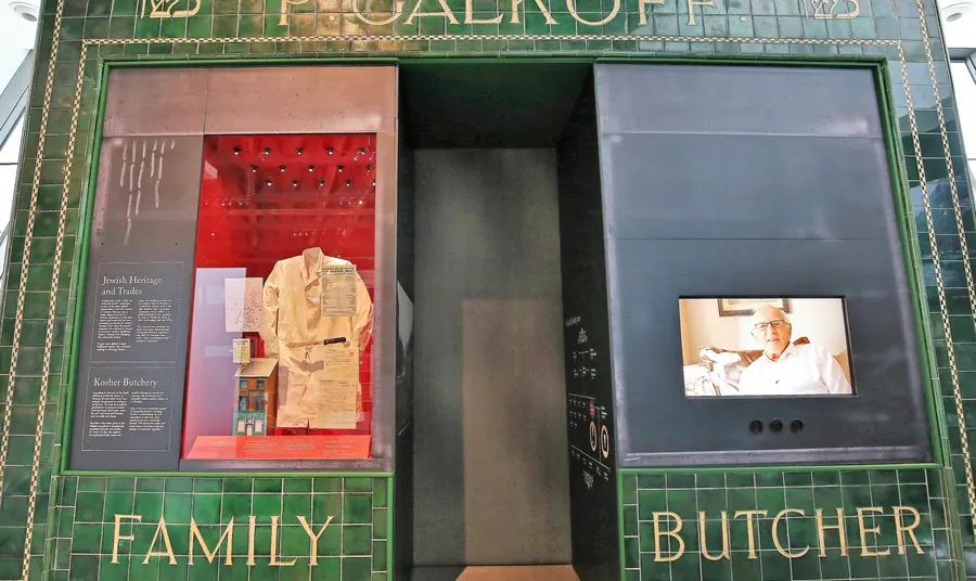 Stunning Art Deco Liverpool shopfront goes on display Restored shop frontage of Galkoff's butcher shop