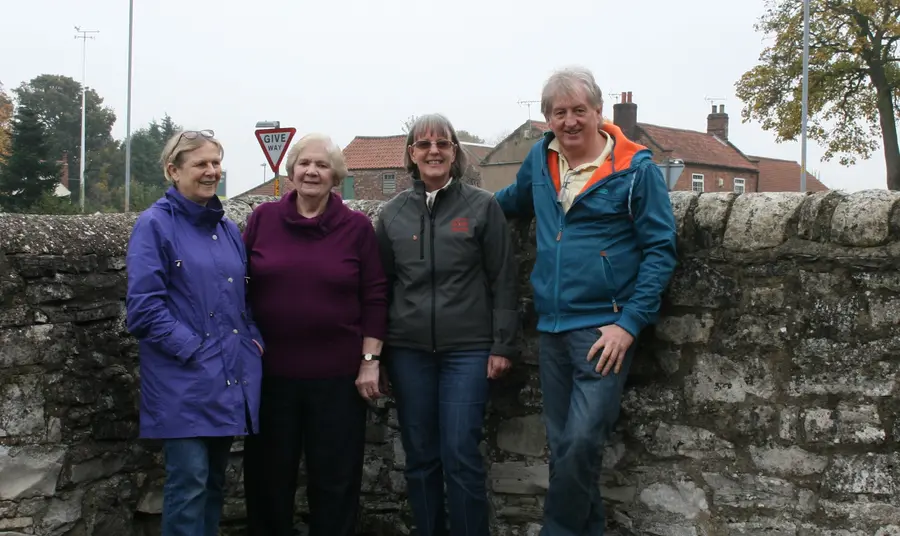 Hambleton History Research & Archive Association members in Hambleton's pen fold Hambleton History Research & Archive Association members in Hambleton's pen fold