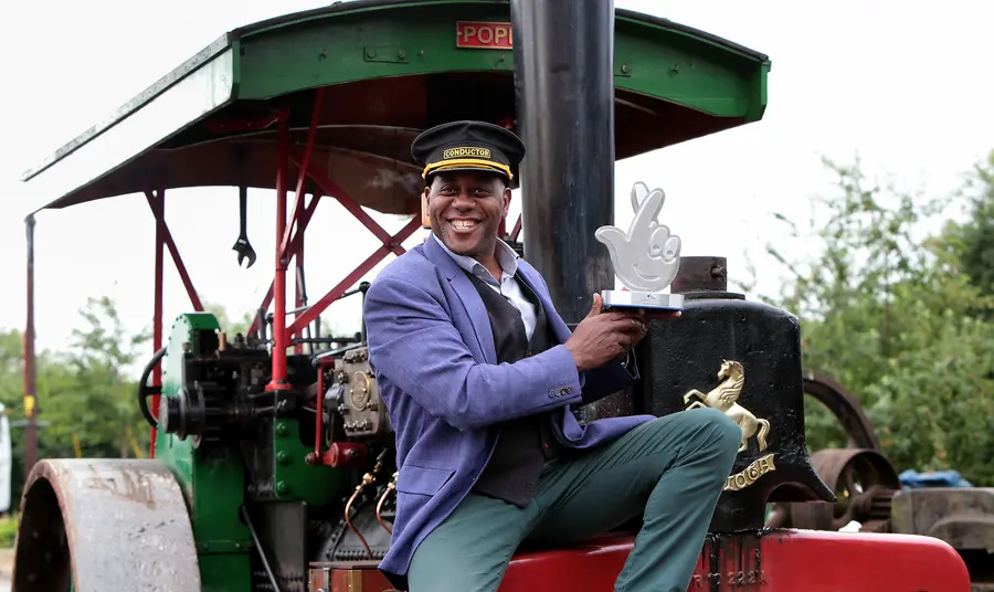 Full steam ahead for Cheshire’s Lion Salt Works! Ainsley Harriott presents National Lottery Award to staff at Lion Salt Works