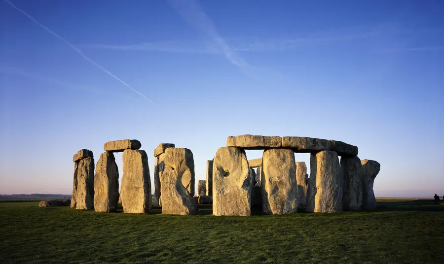View from the east of Stonehenge at sunrise