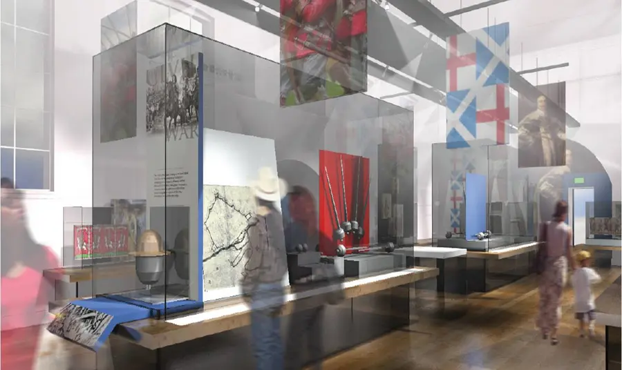 Artist's impression of the Civil War Gallery in the Old Magnus Building