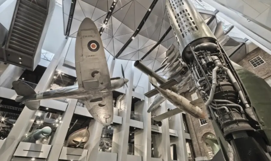 The atrium of the Imperial War Museum, London