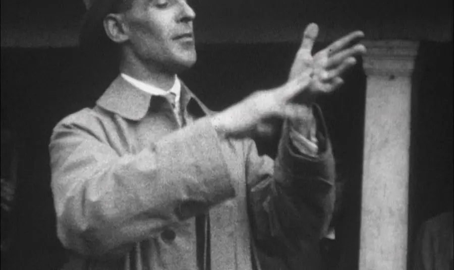 Image of man using British Sign Language 