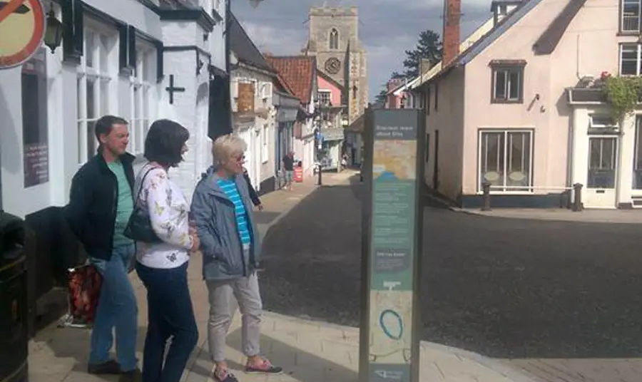 The historic town centre of Diss has been regenerated