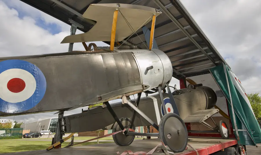 Sopwith Pup and Sopwith 1 ½ Strutter on display