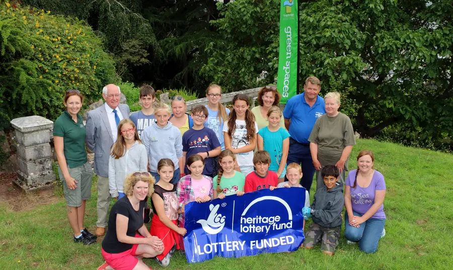 Celebrating the grant with Shaldon Primary School