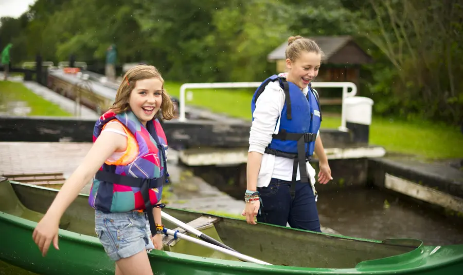 Have a happy heritage bank holiday! Young people enjoying Montgomery Canal