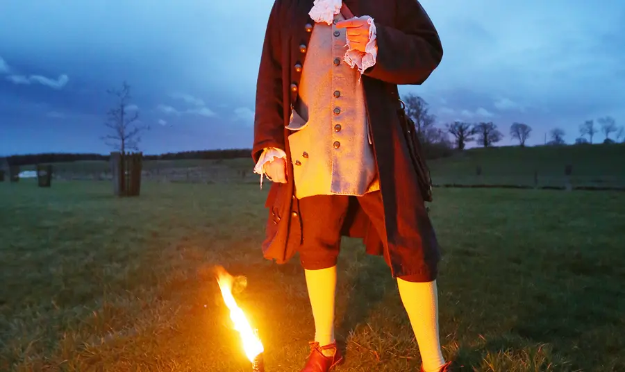 An actor brings Capability Brown to life in Kirkharle