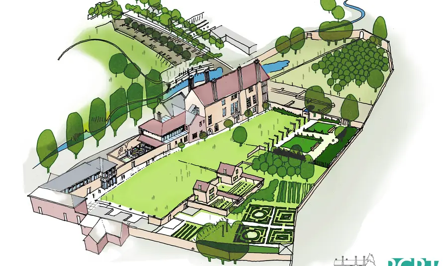 An artist's impression of the Coventry Charterhouse site