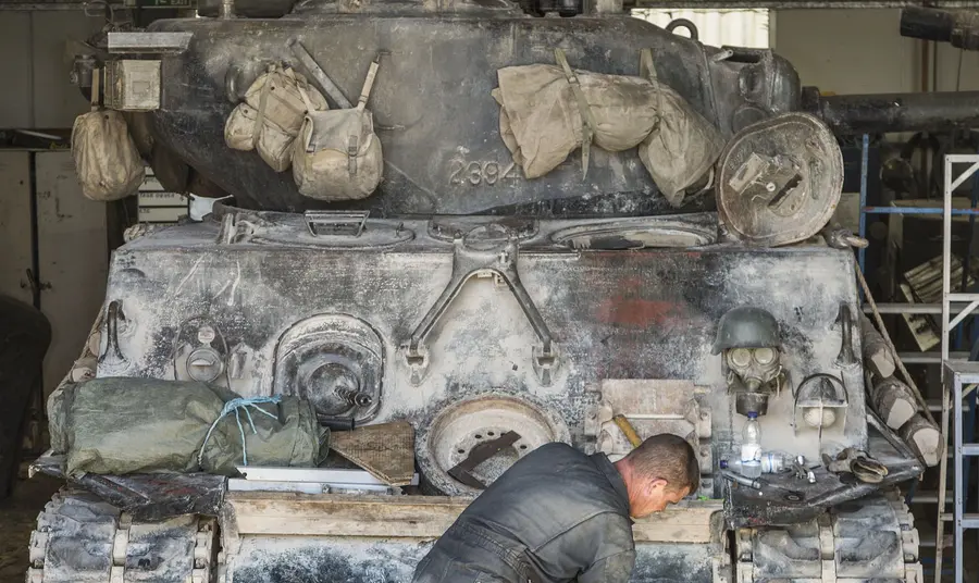 Restoration work on Tank Museum's Fury Hedge Cutter