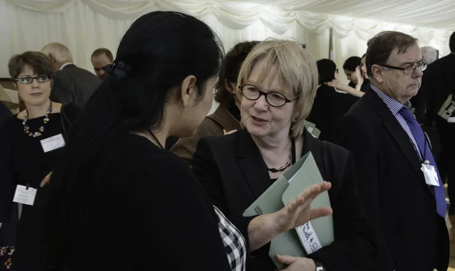 Dame Seona Reid: what I've learned at HLF Dame Seona Reid talks to a woman at an event