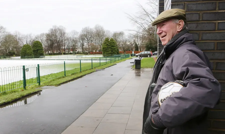 Jack Charlton returns to Hirst Park, Northumberland
