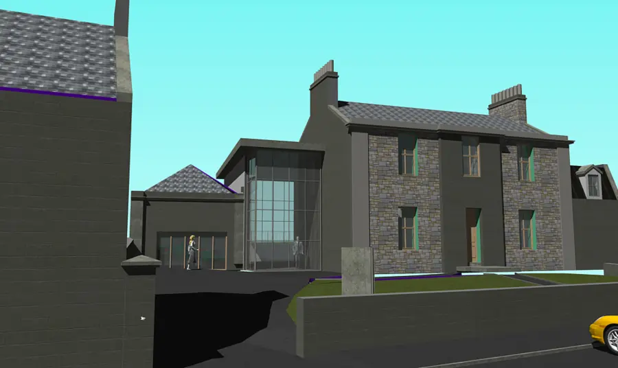 An artist's impression of the Jim Clark Museum in Duns 