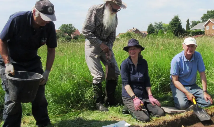 Medieval manor to gooseberry patch Volunteers digging at the Keesbury Manor site in Cawood