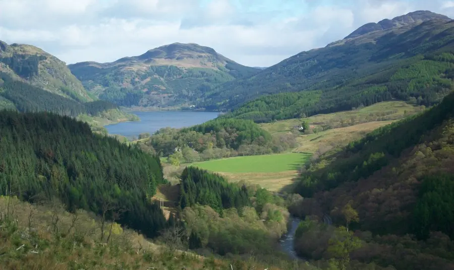 View of Callanders Pass in Loch Lomond & The Trossachs National Park