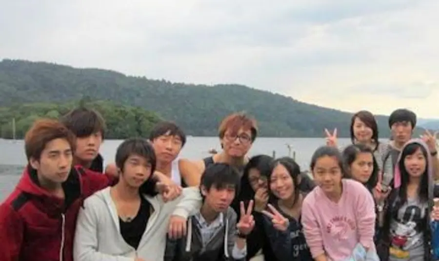 Young members of the Wai Yin Society based in Manchester