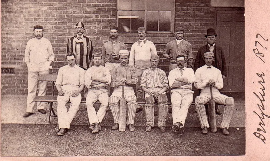 National Lottery grant helps tell Derbyshire’s untold cricketing history The Derbyshire cricket team pictured in 1877