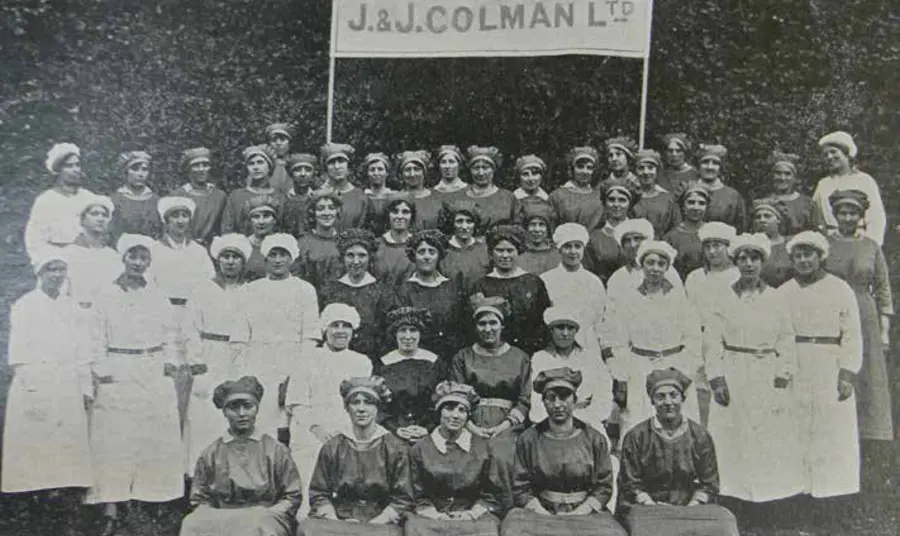 Archive image of Colman’s Carrow Works factory workers