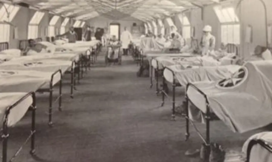 The surgical ward at St John Ambulance hospital in Etaples